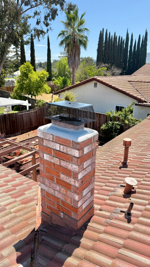 Chimney cap installation in san francisco california.